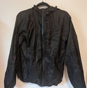 Women's Black Rain Jacket